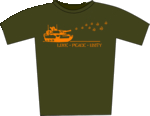 Love-Peace-Unity auf Shirt